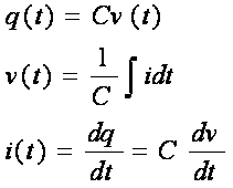 i = C*dq/dt ...