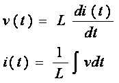 v = L*di/dt ...