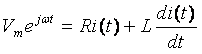 Ri(t) + Ldi(t)/dt = V