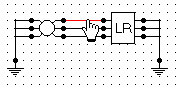Line connected to a component