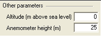 anemometer height