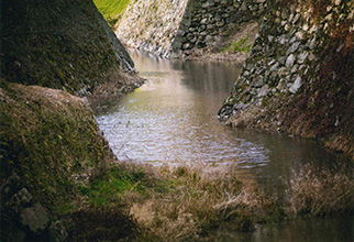 郡山城跡の堀